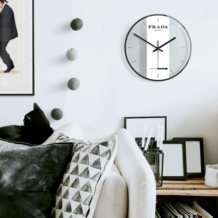 Orologio in vetro - Prada Marfa Ø30 cm