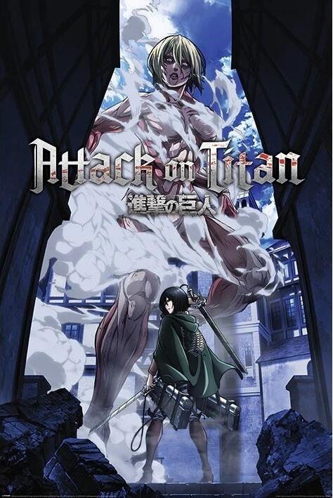 Poster, Filmposter Attack on Titan S3 - Female Titan Approaches 61x91,5 cm
