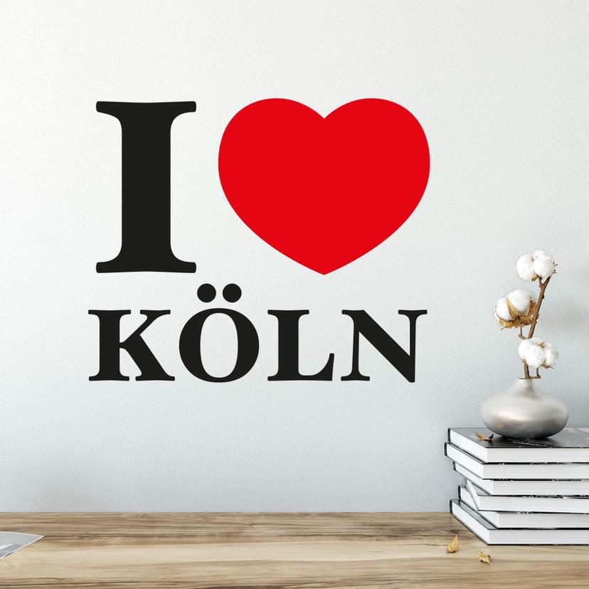Wallsticker - I love Köln