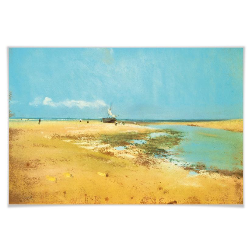 Poster Degas - Strand bei Ebbe