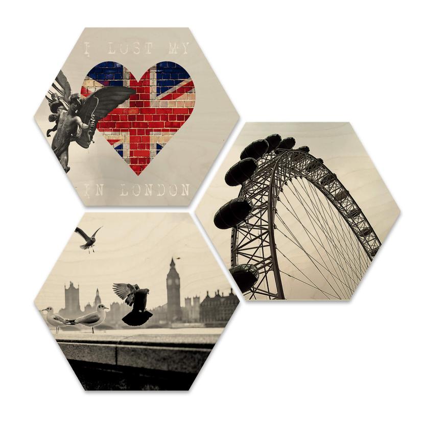 Hexagon hout - Londen
