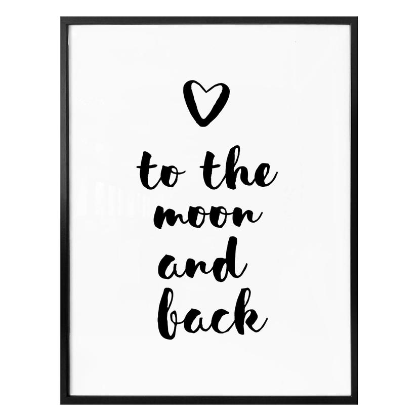 Affiche Love to the moon and back