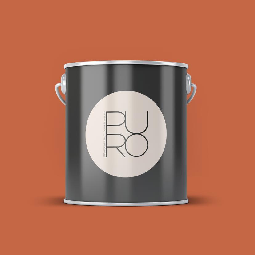 Premium vægmaling rød orange - PURO c9006 støvet orange