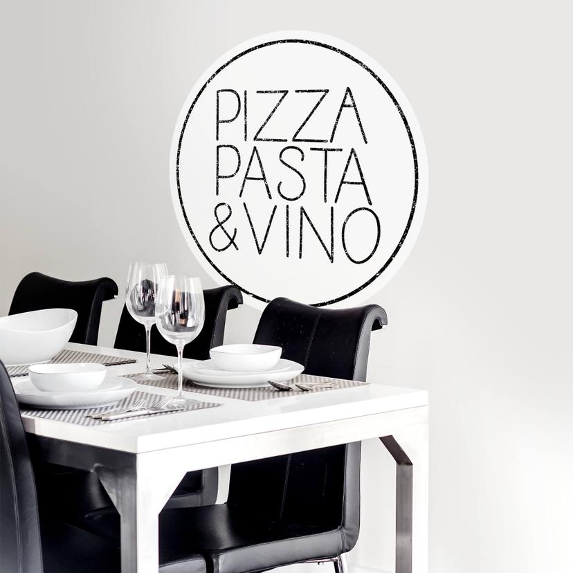 Adesivo murale - Pizza Pasta Vino