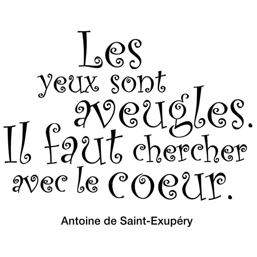 Sticker mural - Les yeux sont aveugles...