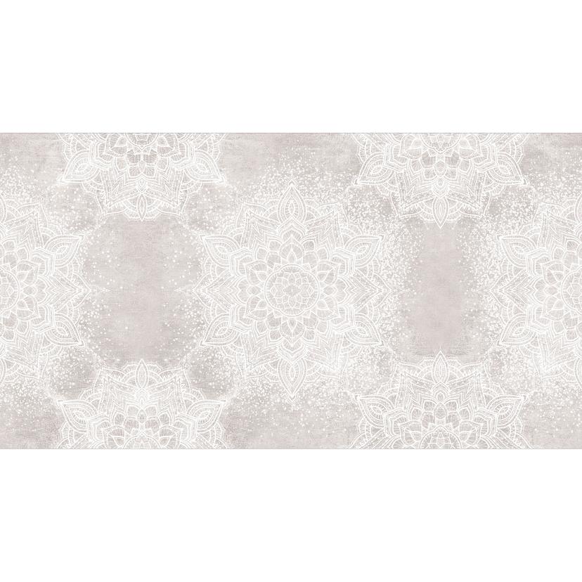 Mjuk mandala på grå-beige Fototapet - Bloomery Decor