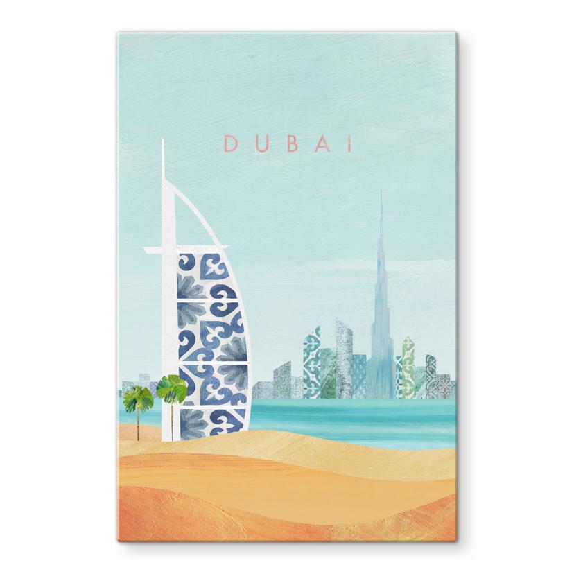 Glasbillede - Dubai Beach - Burj Al Arab - Rivers