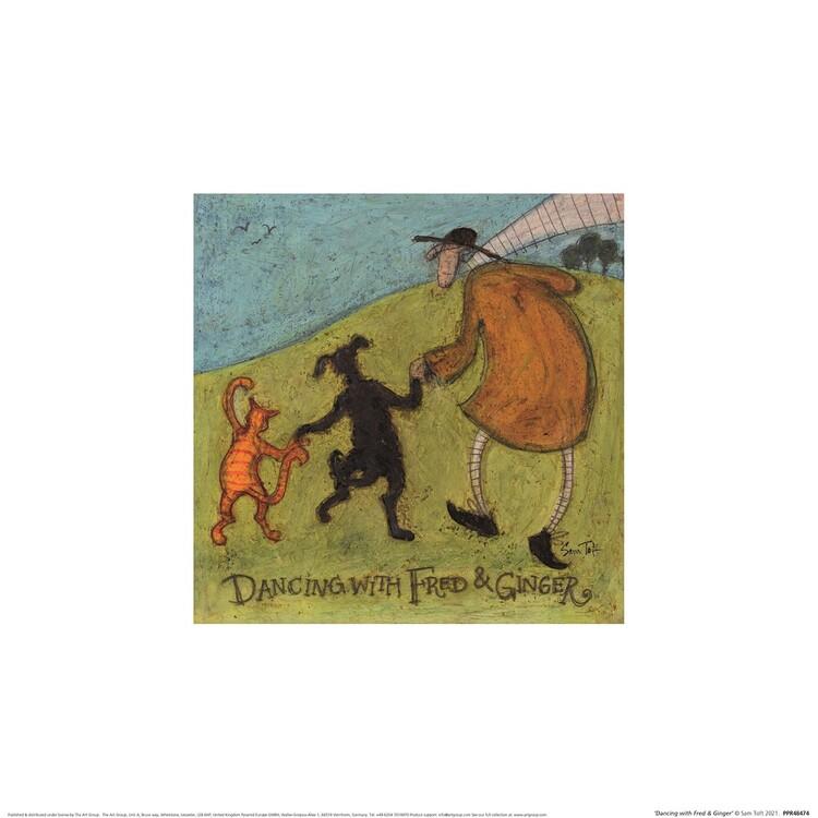 Plakat Sam Toft - Dancing Witch Fred & Ginger kunsttryk, Sam Toft (30 x 30 cm)