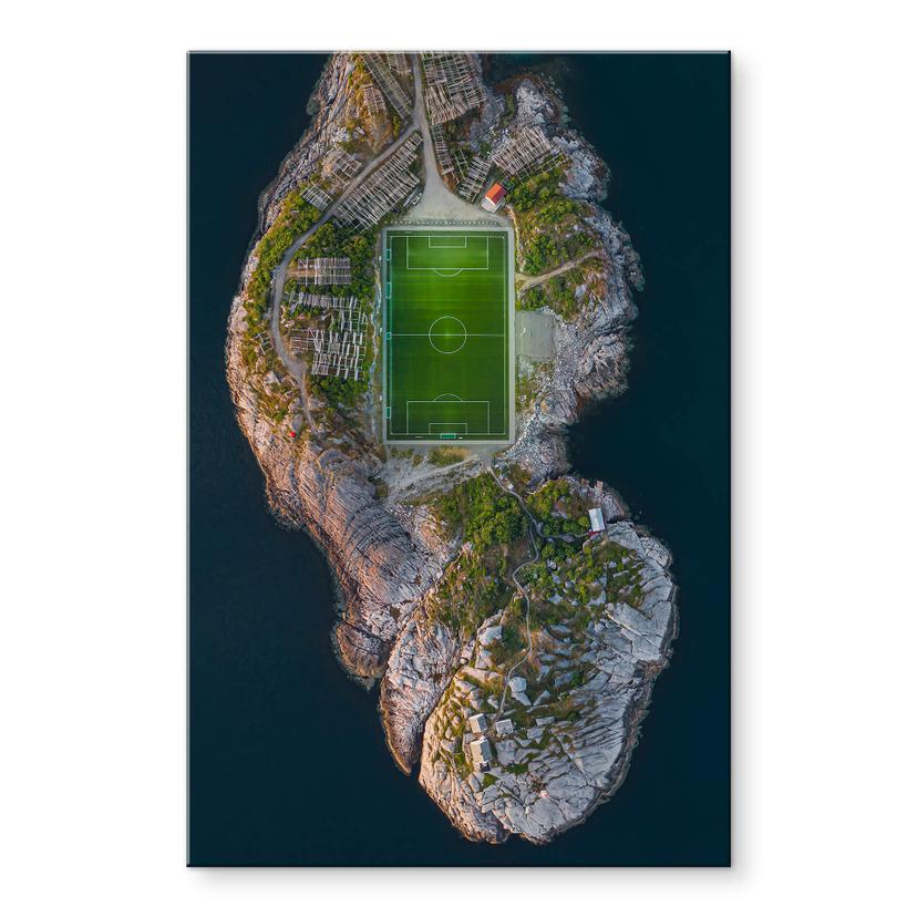 Akrylbillede Simoon - Fodboldbane ved verdens ende