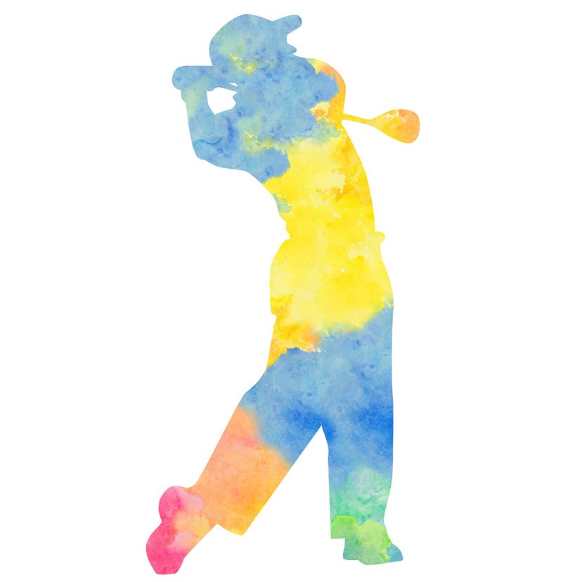 Sticker mural - Golfeur 02