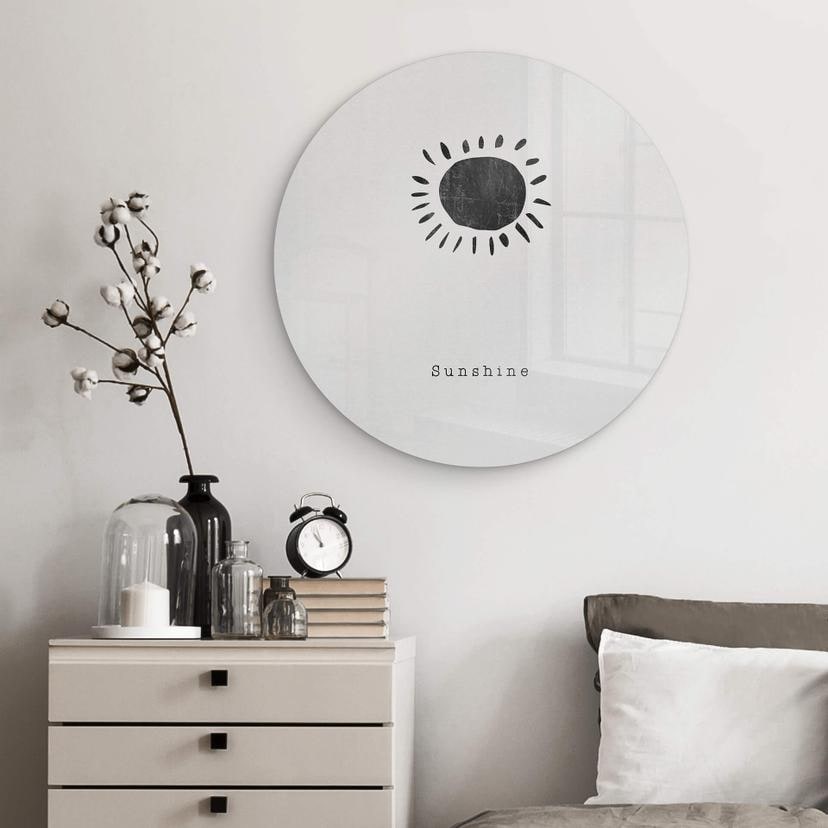Glasbild Orara Studio - Sunshine - Rund