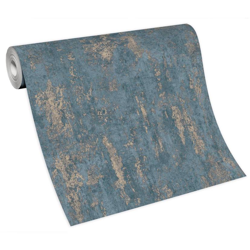 Erismann Vliesbehang Casual Chic Blauw