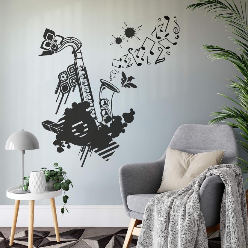 Wallsticker - Saksofon