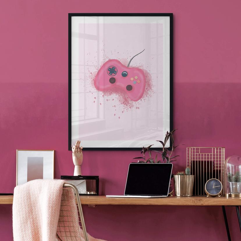 Poster Eleonora - Pink Gaming Controller