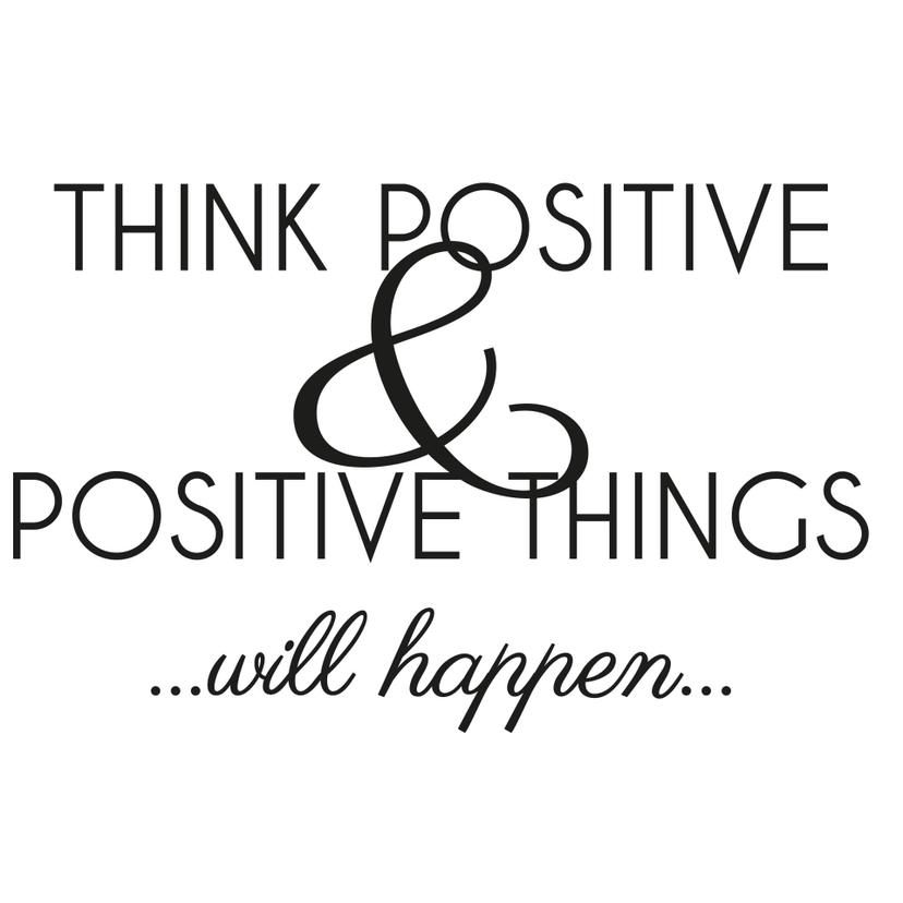 Adesivo murale - think positive...