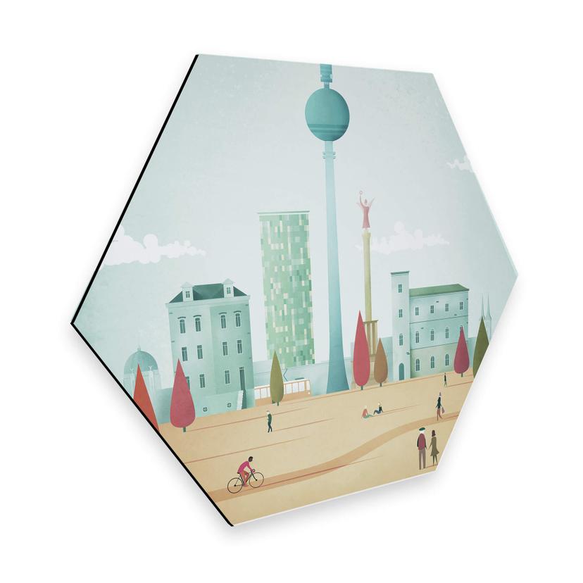 Hexagon Alu-Dibond Henry Rivers - Berlin