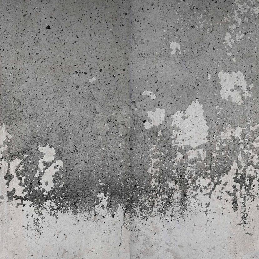 Carta da parati PaintedWall effetto cemento in grigio nero - Carta da parati in tessuto non tessuto