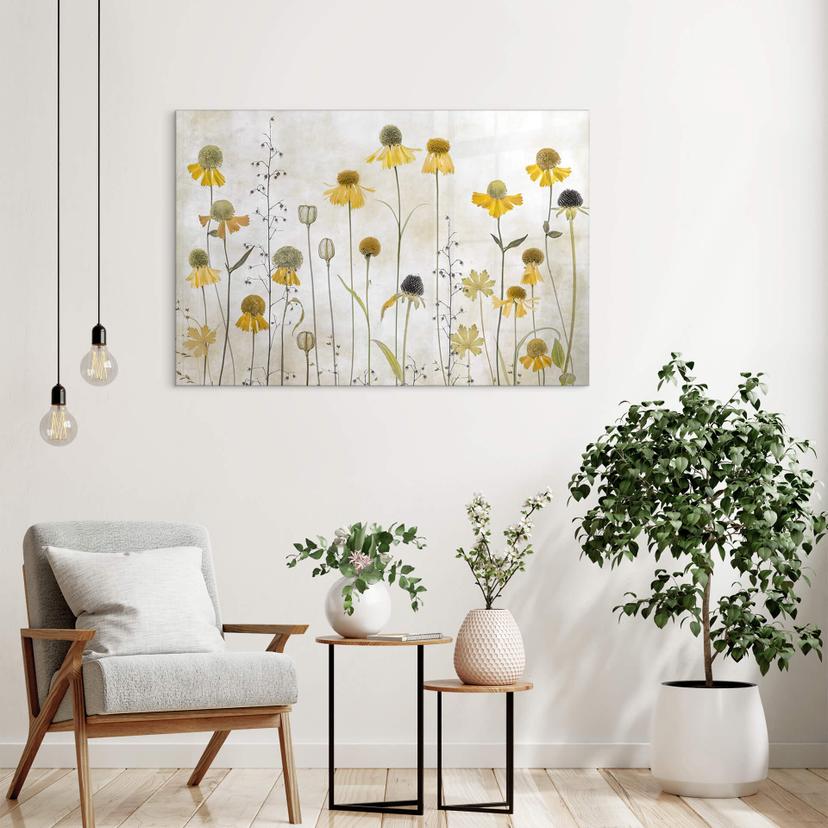 Tableau sur verre acrylique Disher - mariée au soleil