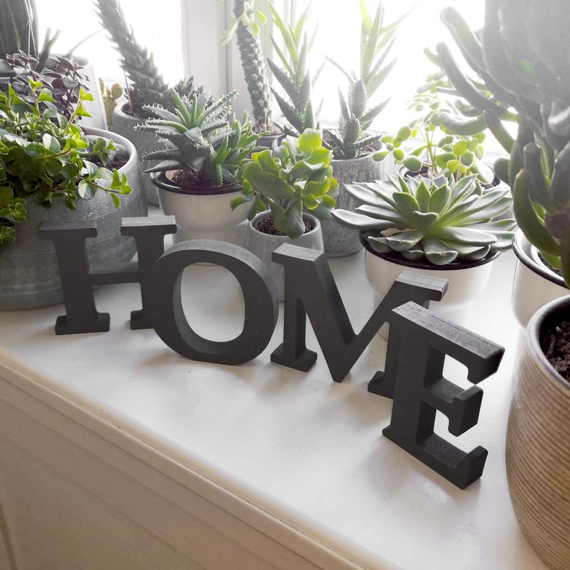 Lettere in legno MDF - 3D HOME 2 - Cuore
