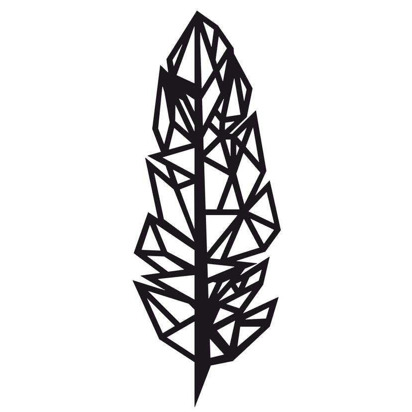 Adesivo origami - Piuma