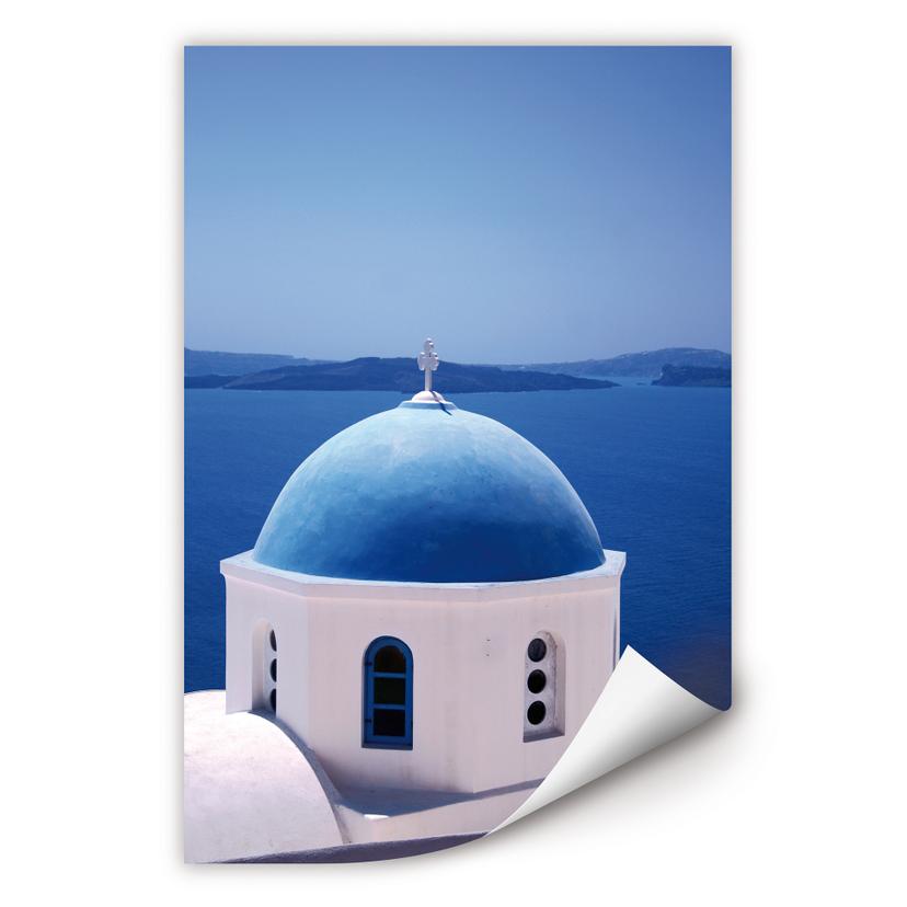 Poster autocollant - W - Été Grecque