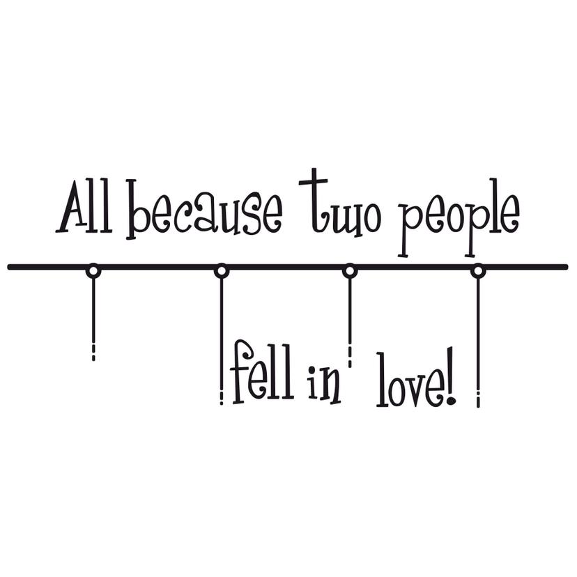 All because two people... con 4 cornici