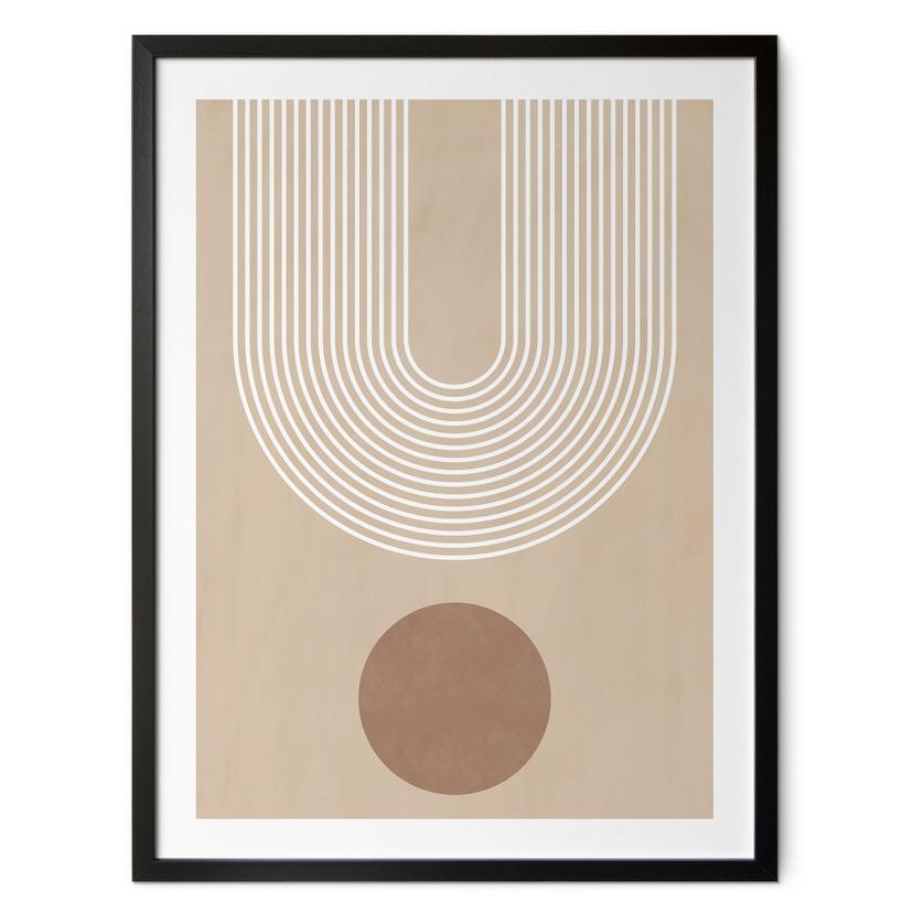 Póster Geometría abstracta en equilibrio - Ristova