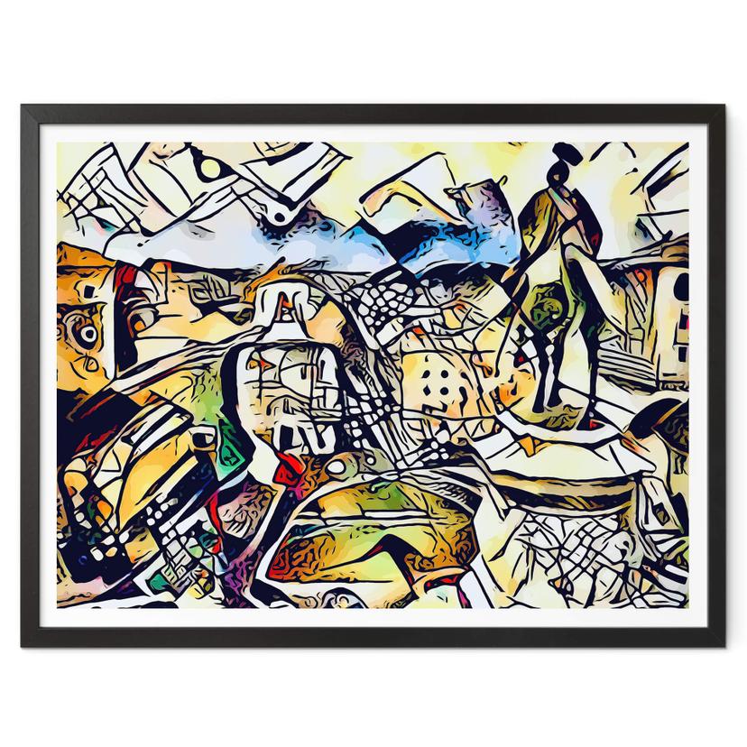 Poster Zamart - La rencontre de Kandinsky et de Rome