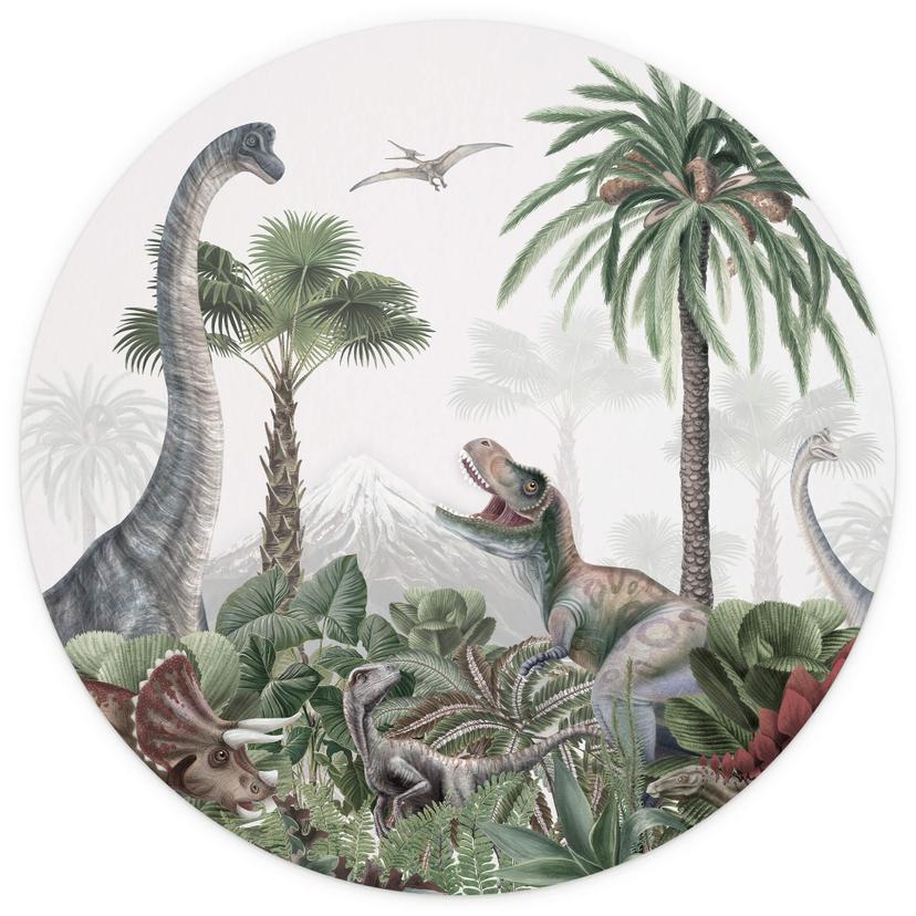 Behangcirkel Kikki Belle - Dino Avontuur - vliesbehang/zelfklevend vliesbehang