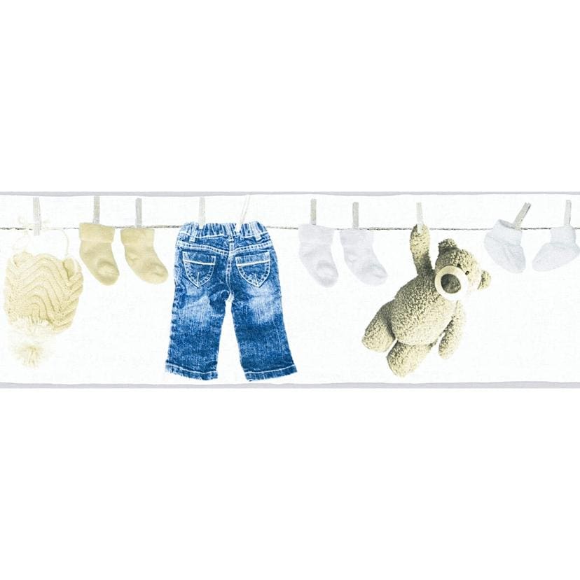 Bordo decorativo A.S. Création Little Stars crema
