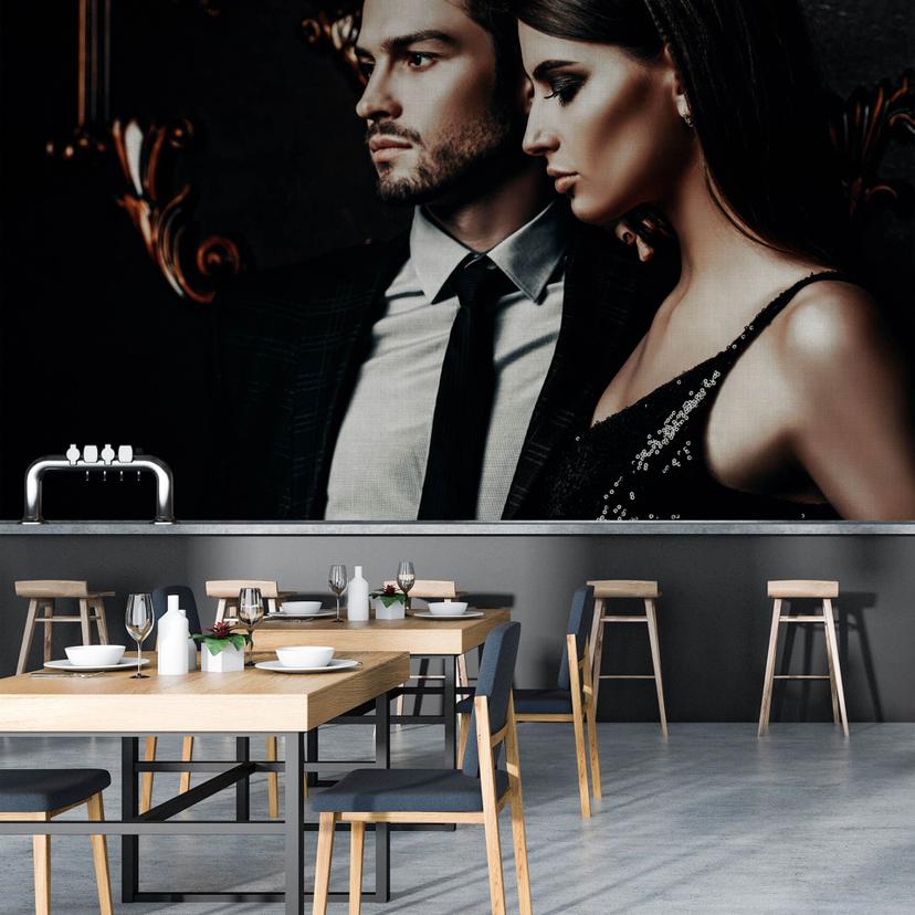Livingwalls Fototapet Walls by Patel 2 Black Tie 1