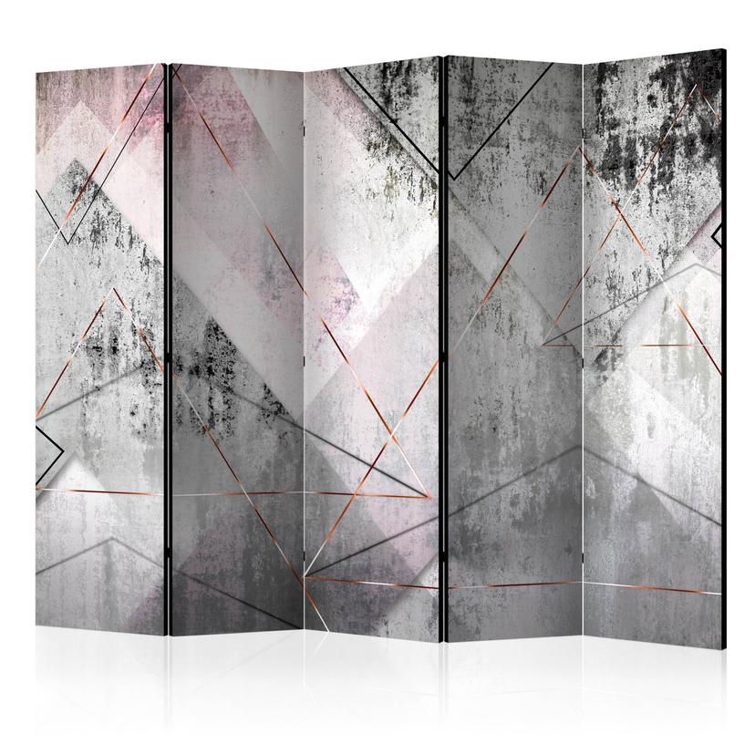 Divisorio per sala - Prospettiva triangolare, 3 pezzi
