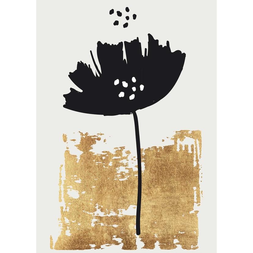 Livingwalls papier peint photo ARTist Black Poppy