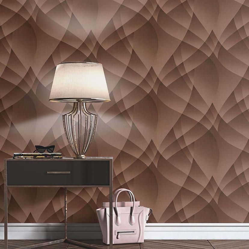 3D tapet, geometrisk tapet Fashion for Walls 4 af Guido Maria Kretschmer bronze