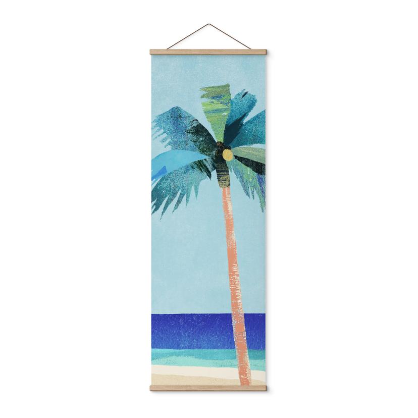 Textil poster Semesterstrand med palm - Rivers - Panorama