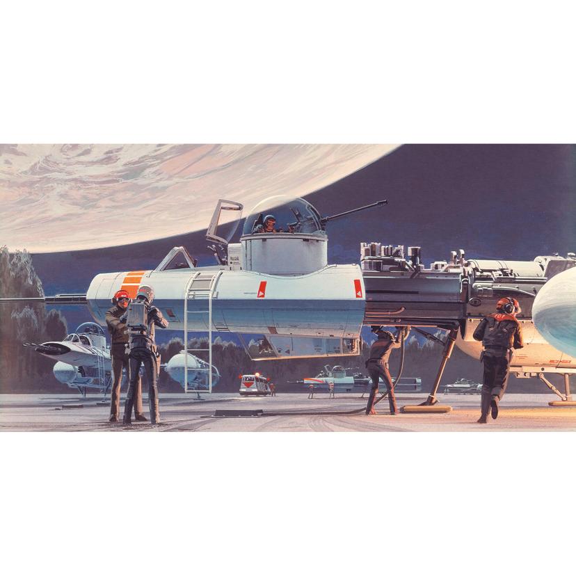 Vlies Fototapete - Star Wars Classic RMQ Yavin Y-Wing - 500 x 250 cm