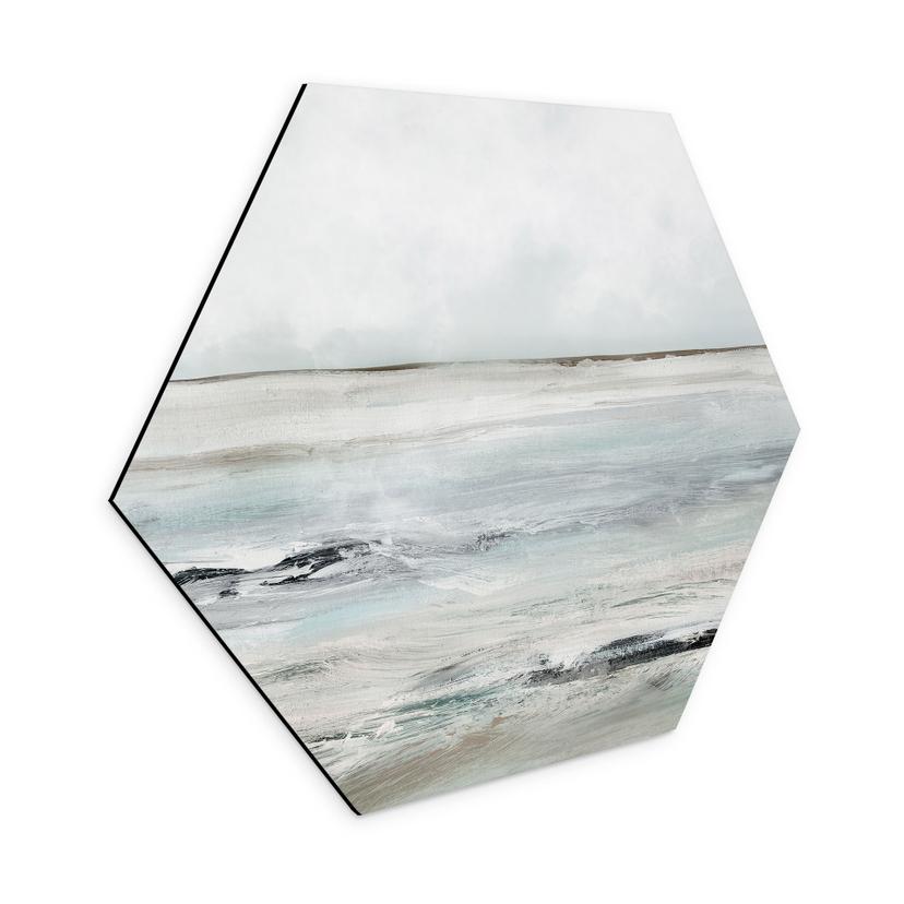 Hexagon Dibond Bølger ved Sandy Bay - Hobday
