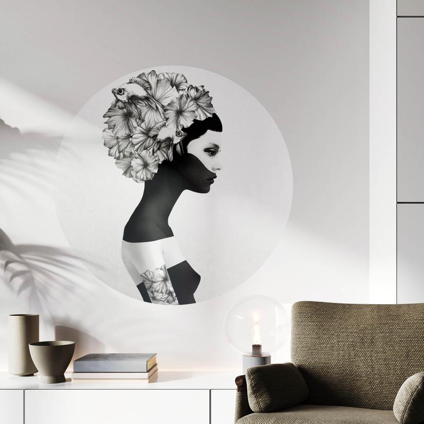 Muursticker Rond - Ireland - Marianna