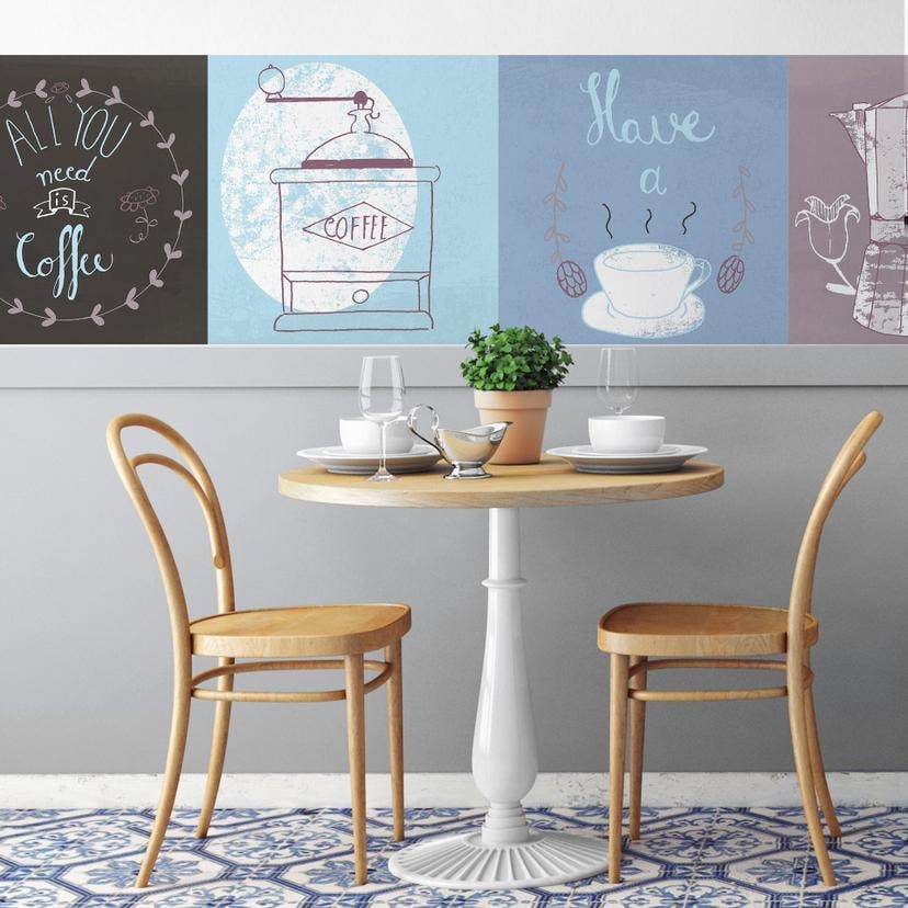 Fototapet Loske - Coffee Time - Panorama 48x260 cm