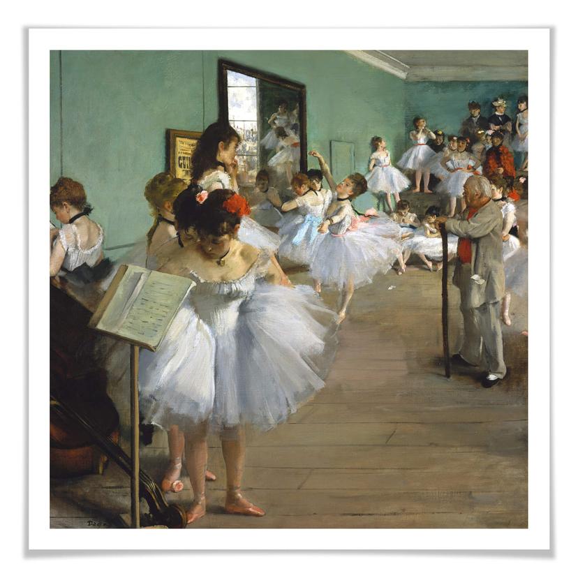 Poster Degas - Le cours de danse