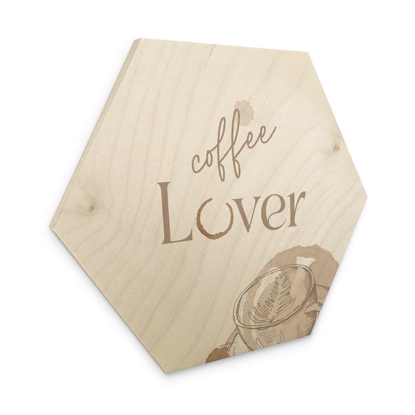 Sekskantet træ Coffee Lover