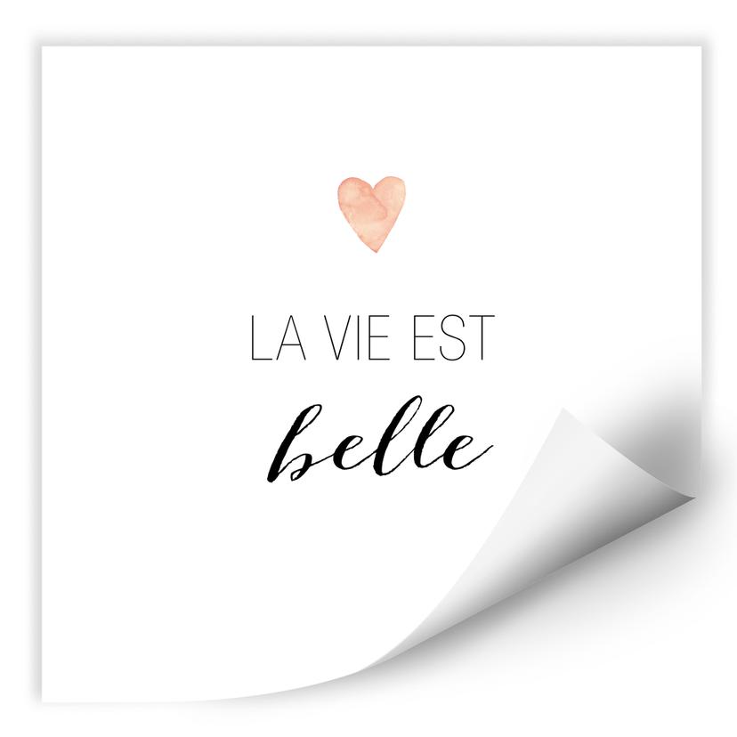 Wallprint Confetti & Cream - La vie est belle
