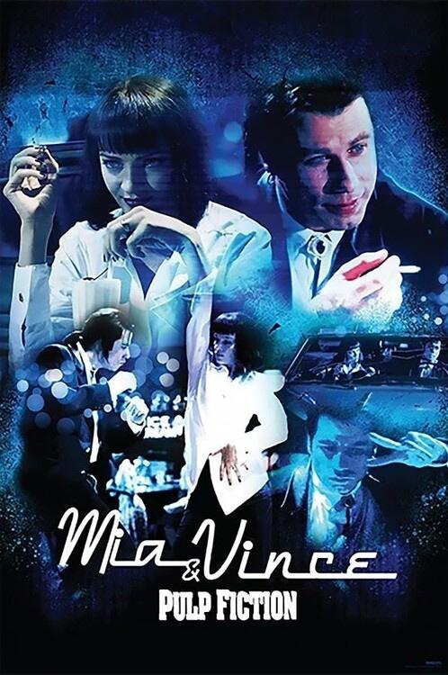 Poster, film poster Pulp Fiction - Mia & Vince 61x91,5 cm