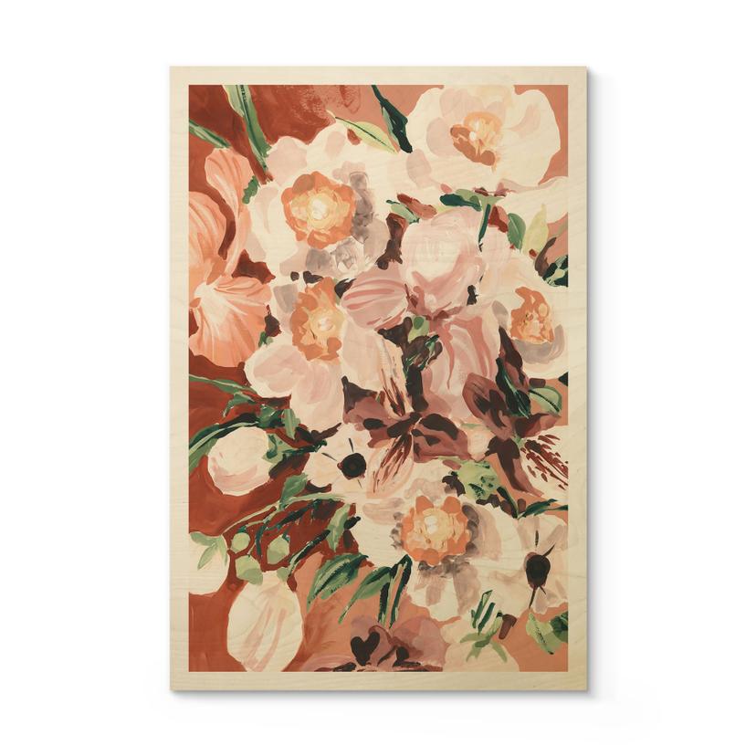 Træplakat Orkidéblomster - Zwara