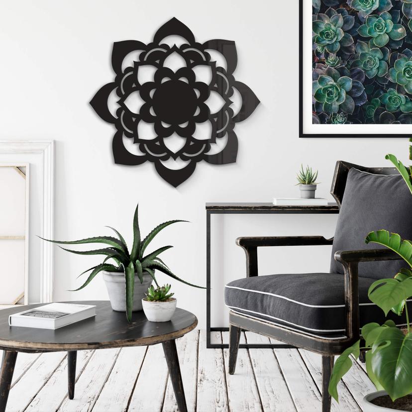 Decoración acrílica - Mandala Lotus