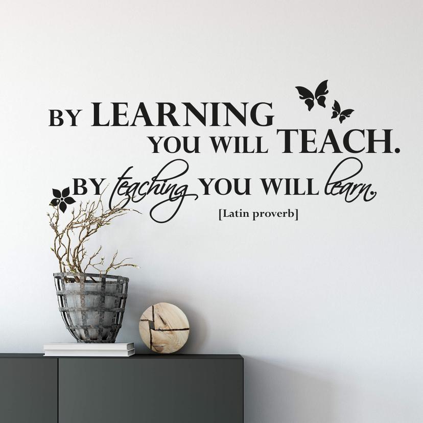 By learning you will teach..