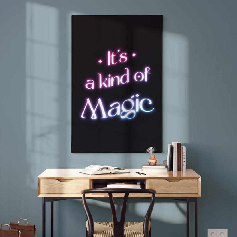 Stampa su tela Songtext - It's a kind of magic