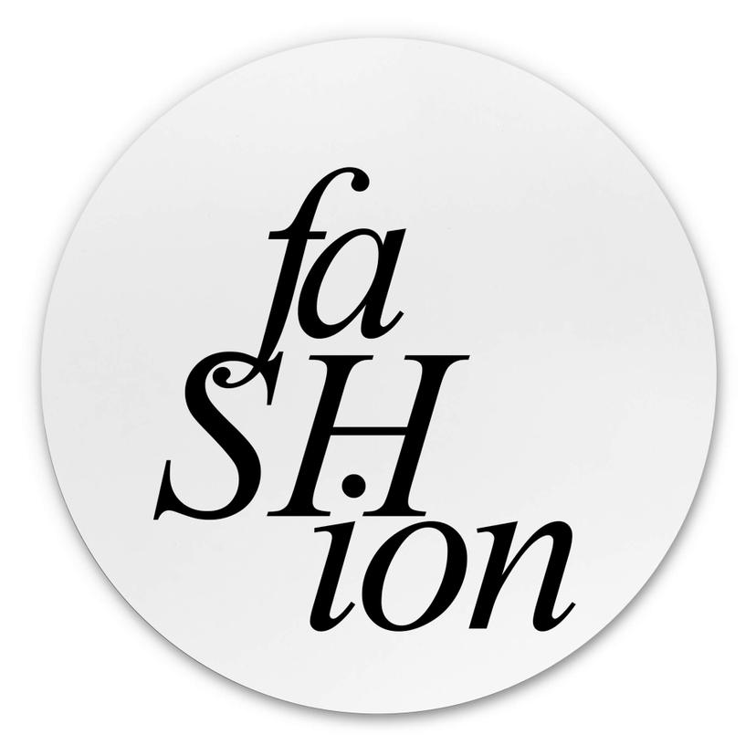 Tableau sur alu-Dibond rond Fashion 01