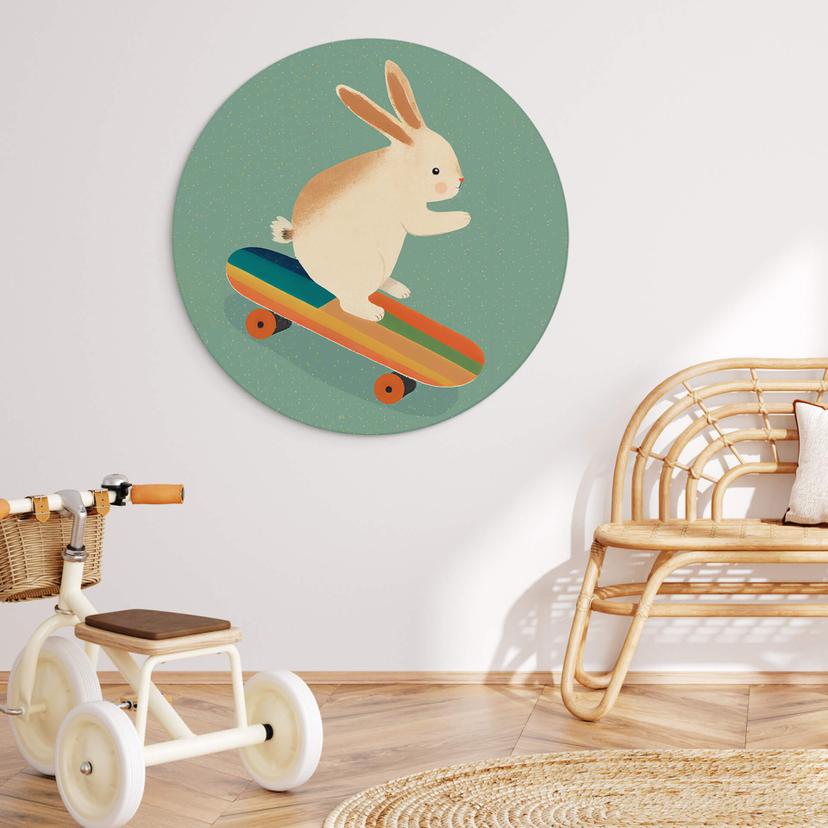 Cerchio a muro Treechild - Skateboard Bunny