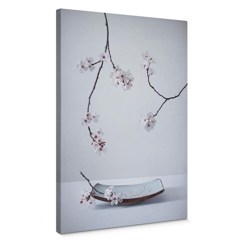 Lienzo Karpova - Spa y Zakura - Bodegón de primavera floral